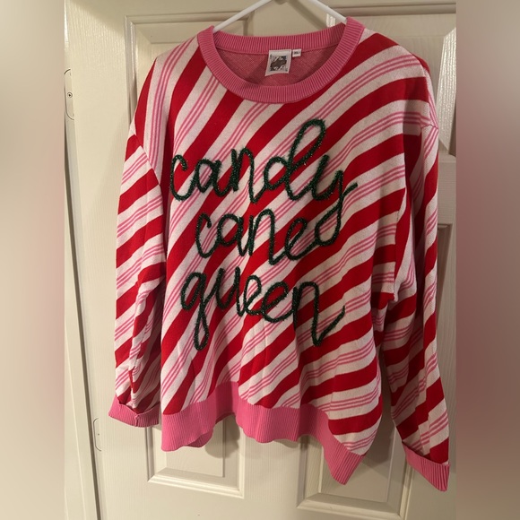 QUEEN OF SPARKLES Sweaters Qos Candy Cane Queen Xl Poshmark